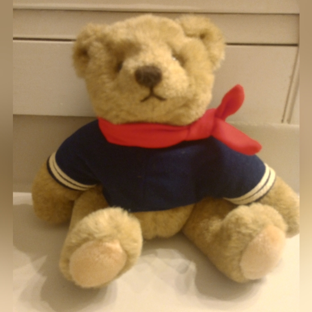 Gund Retired 1982 Vintage Jointed Sailor Bear Plush Rare